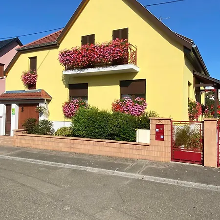 Alsace Gite 3Etoiles Climatise Prox Colmar, Eguisheim, Parking, Jardin 公寓 Oberhergheim